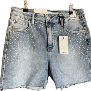 Judy Blue Studded Light Denim Shorts